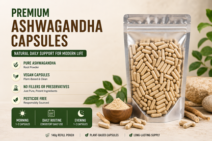MoringaProducts Ashwagandha capsules 140g