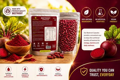 MoringaProducts Beetroot Capsules – 140g