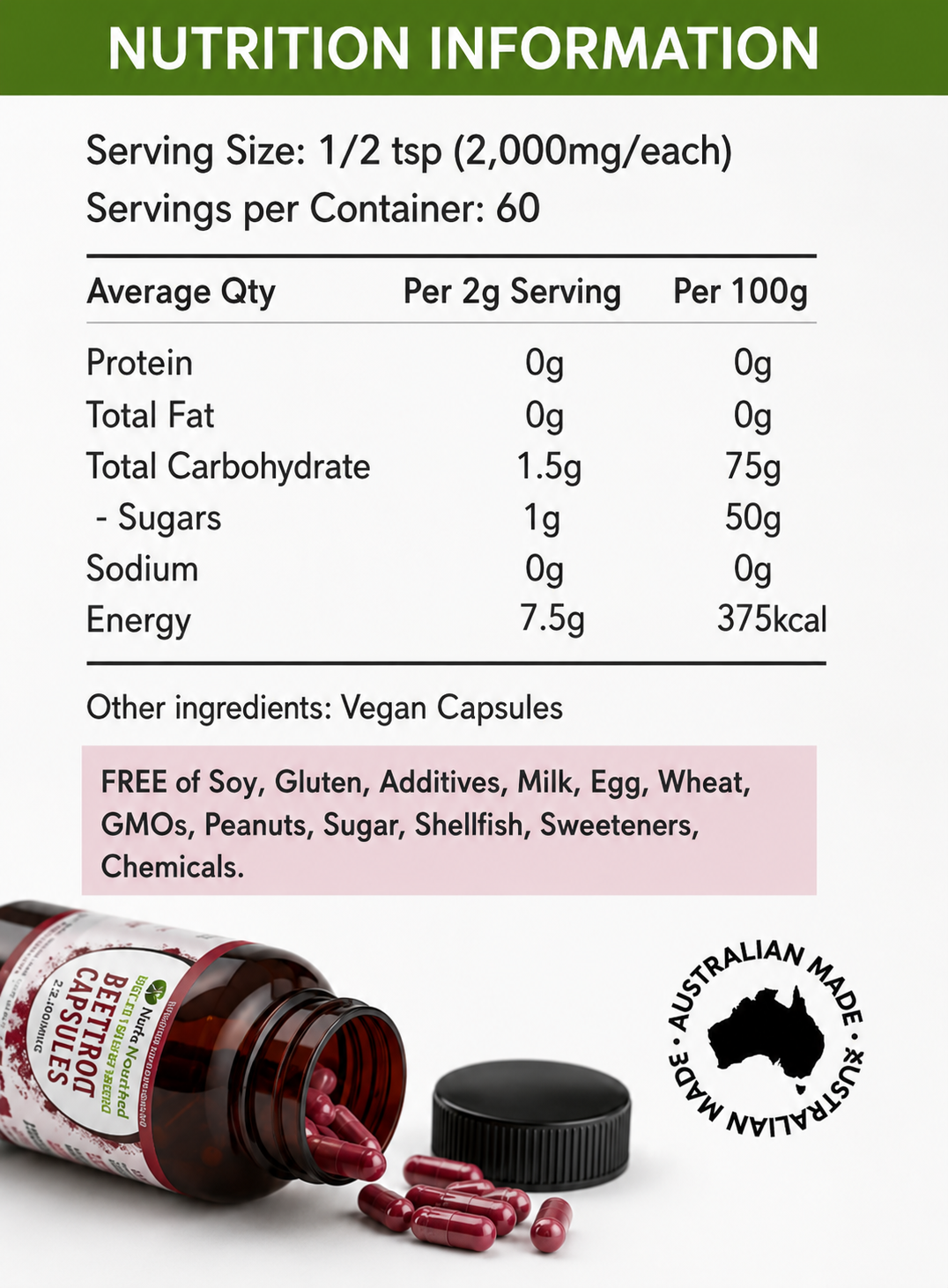 Nutra Nourished Beetroot powder