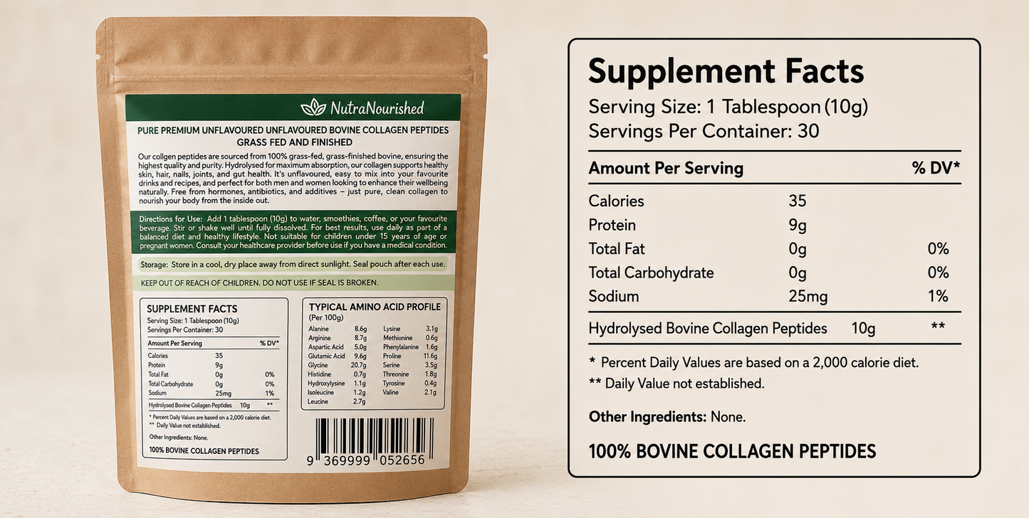 NutraNourished Bovine Collagen Powder
