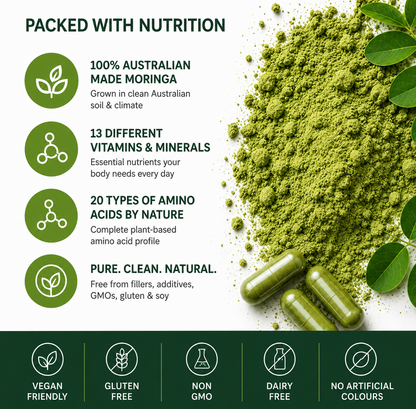 NutraNourished Moringa Leaf Capsules
