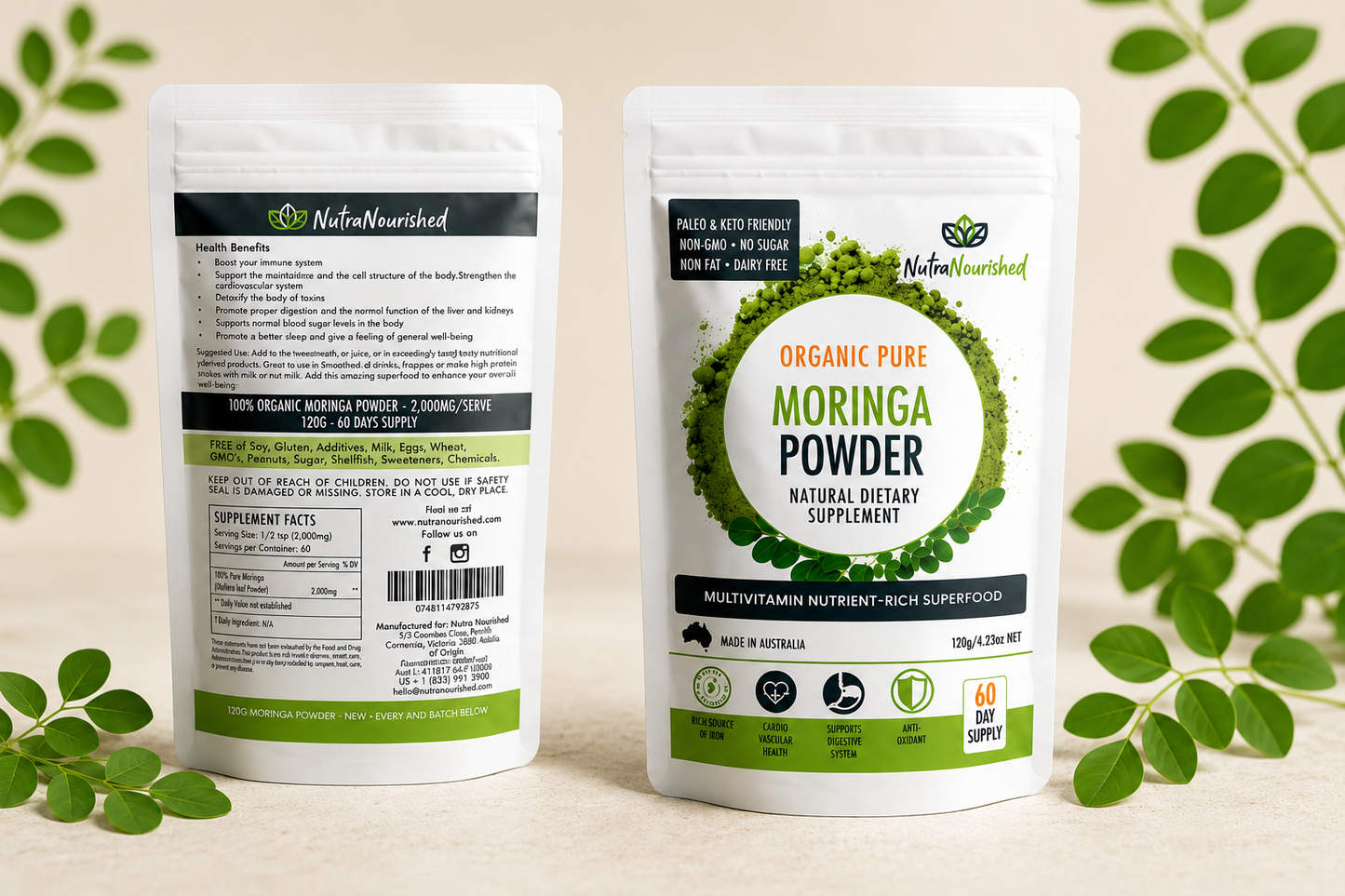 NutraNourished Moringa Leaf Powder