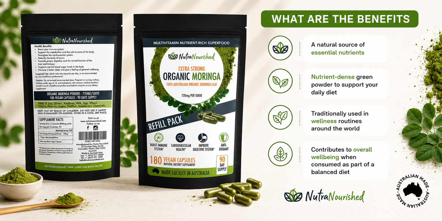 NutraNourished Moringa Capsules Refill
