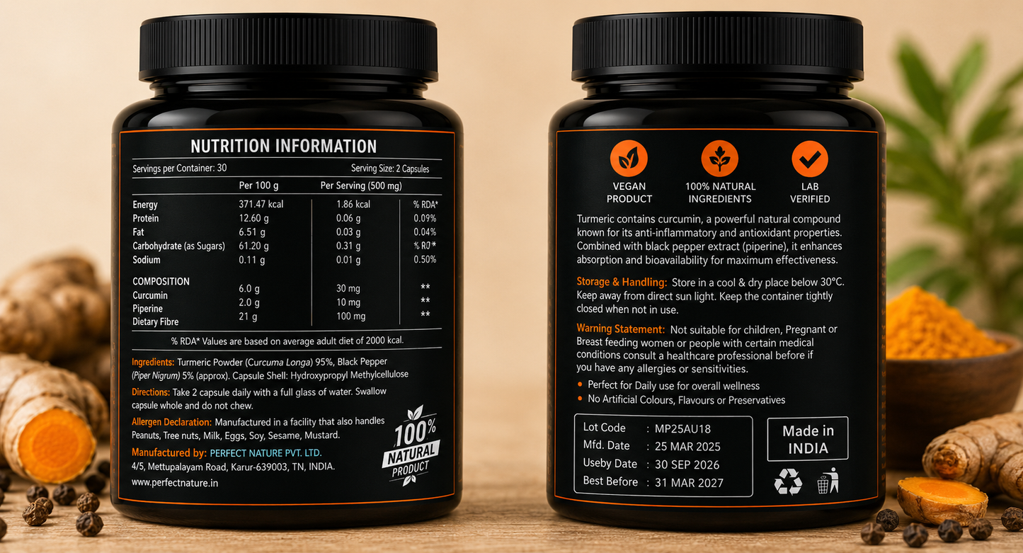 MoringaProducts Turmeric-Pepper Capsules