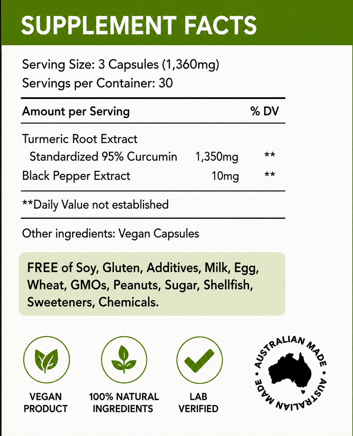 NutraNourished Turmeric Capsules