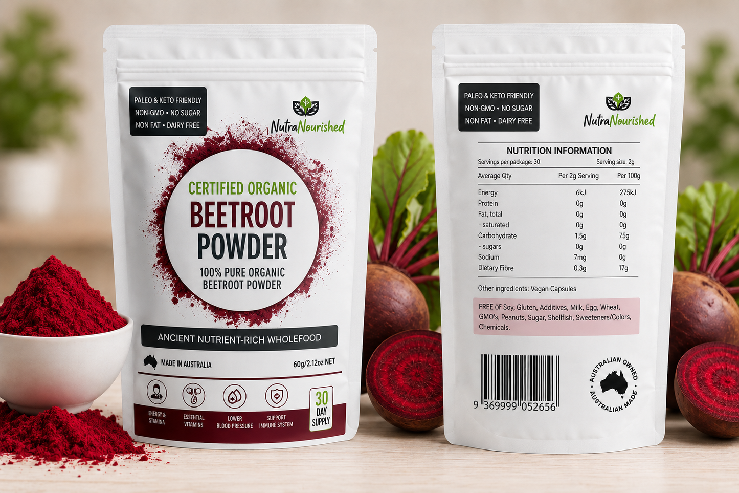 Nutra Nourished Beetroot powder