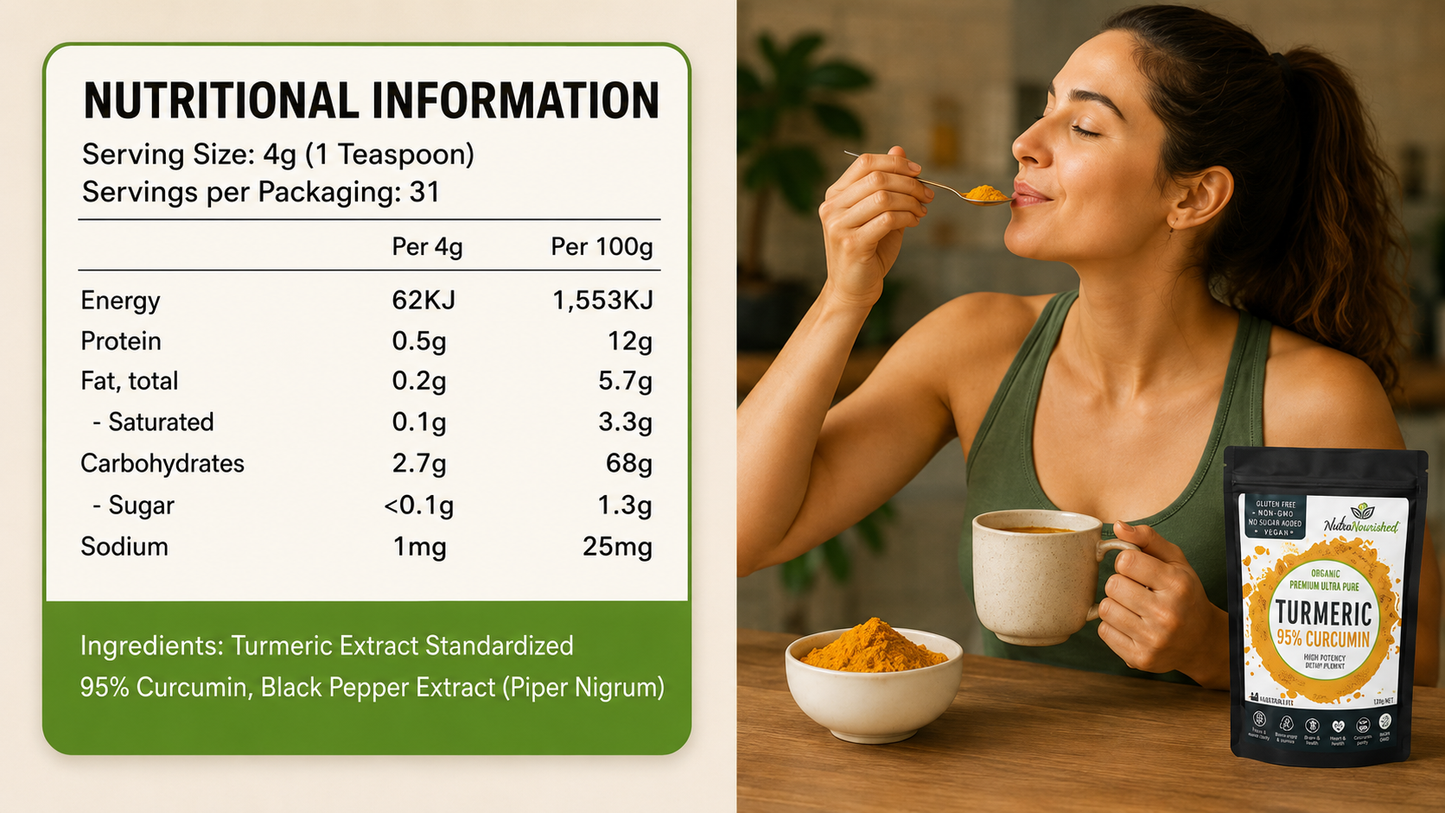 NutraNourished Curcumin Turmeric Powder