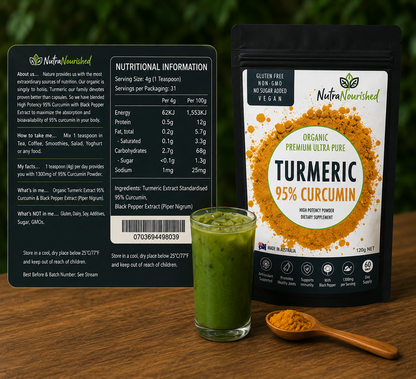 NutraNourished Curcumin Turmeric Powder