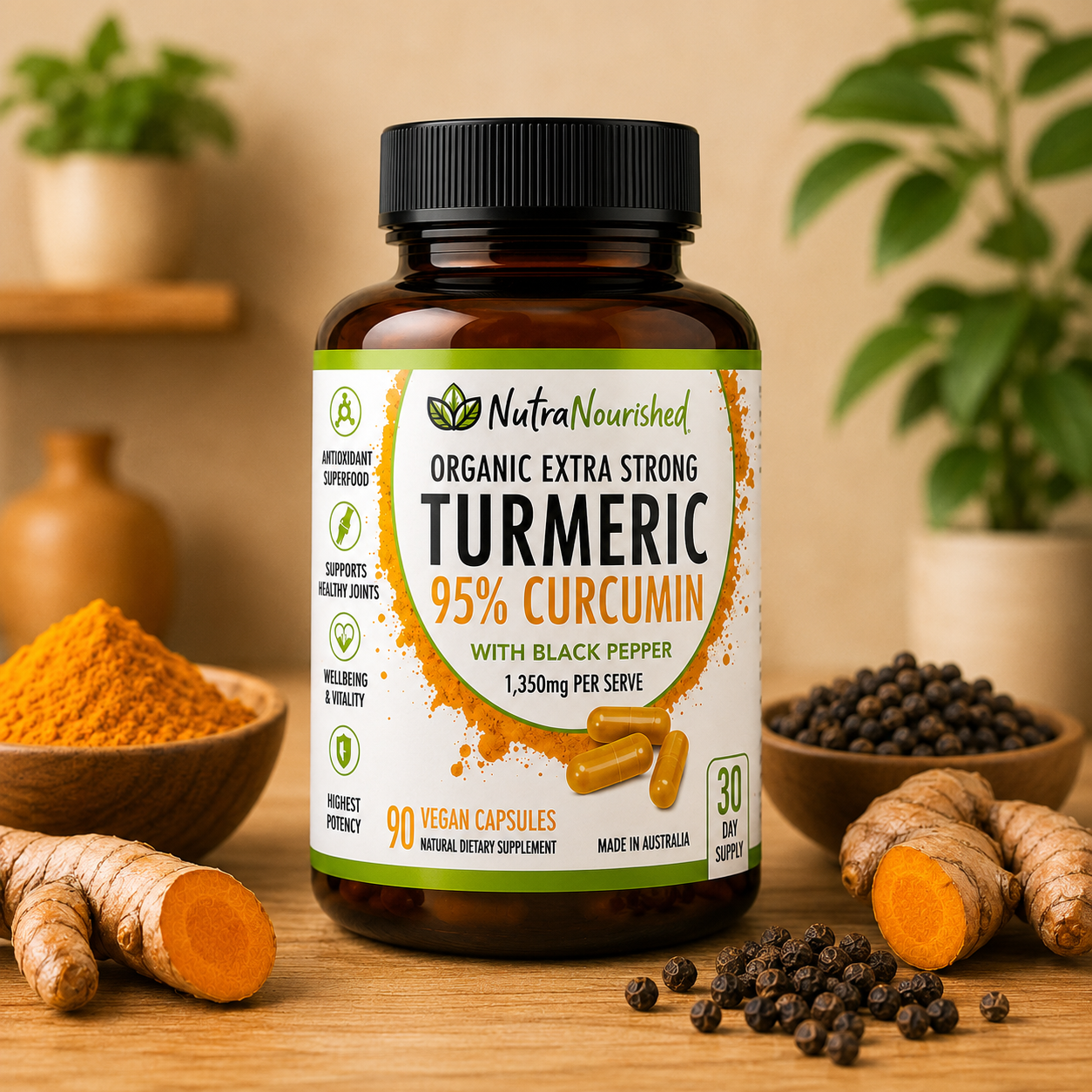 NutraNourished Turmeric Capsules