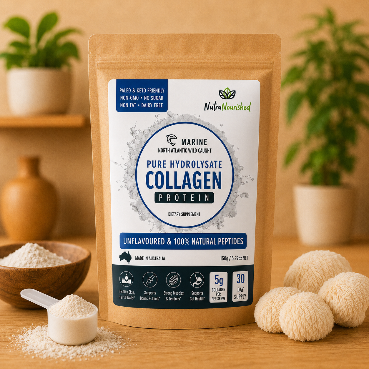 NutraNourished Marine Collagen Powder